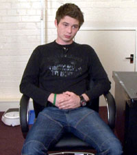 Corey is an inexperienced young-looking guy prepared to try anything out.